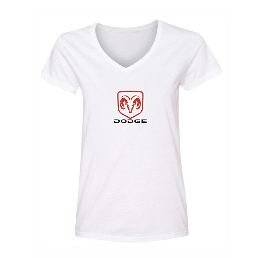 Women's Dodge Car V-Neck T-Shirt