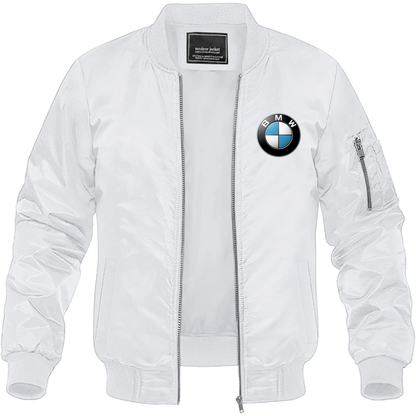 Men's BMW Motorsports Car Lightweight Bomber Jacket Windbreaker Softshell Varsity Jacket Coat