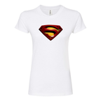 Women's Superman Superhero Round Neck T-Shirt
