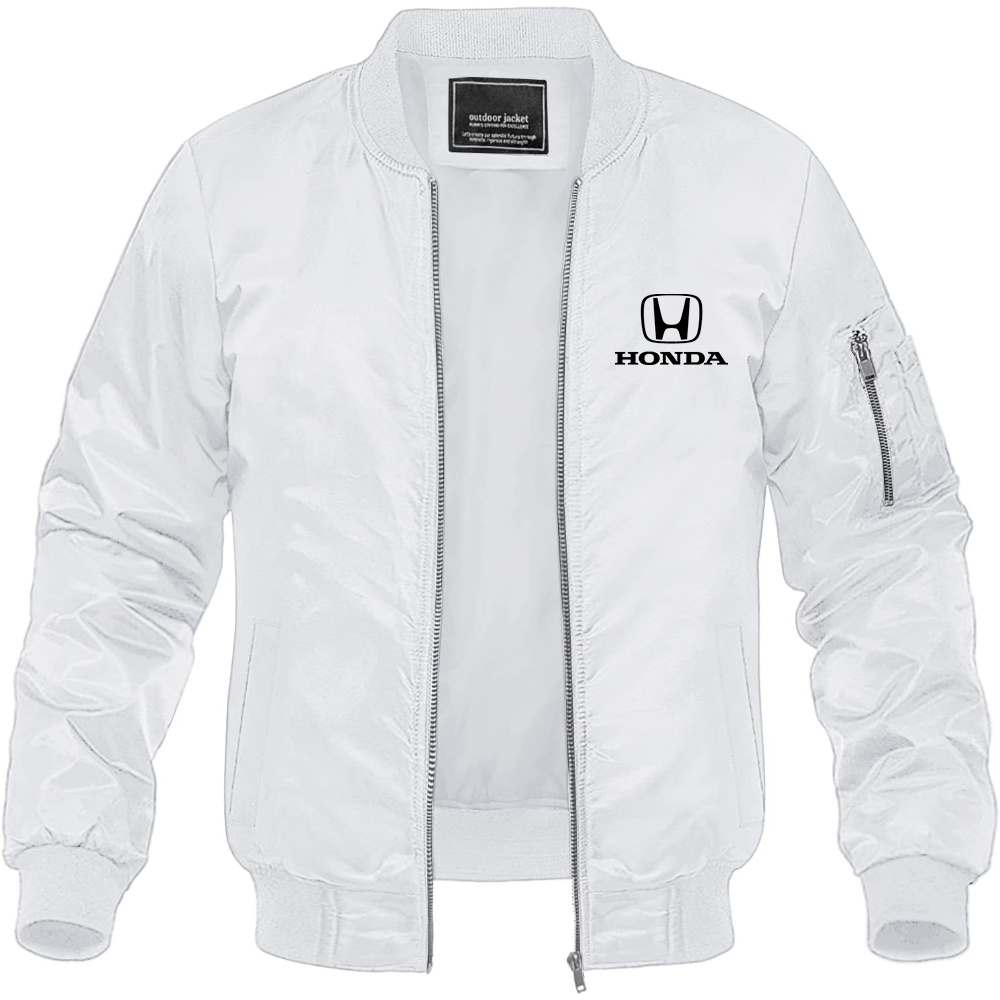 Men’s Honda Motorsport Car Lightweight Bomber Jacket Windbreaker Softshell Varsity Jacket Coat