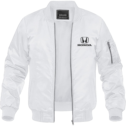 Men’s Honda Motorsport Car Lightweight Bomber Jacket Windbreaker Softshell Varsity Jacket Coat