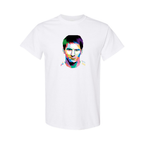 Youth Kids Lionel Messi Face Art Soccer Cotton T-Shirt