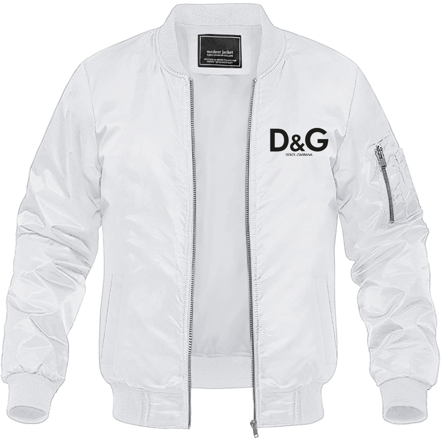 Men's Dolce and Gabbana Lightweight Bomber Jacket Windbreaker Softshell Varsity Jacket Coat