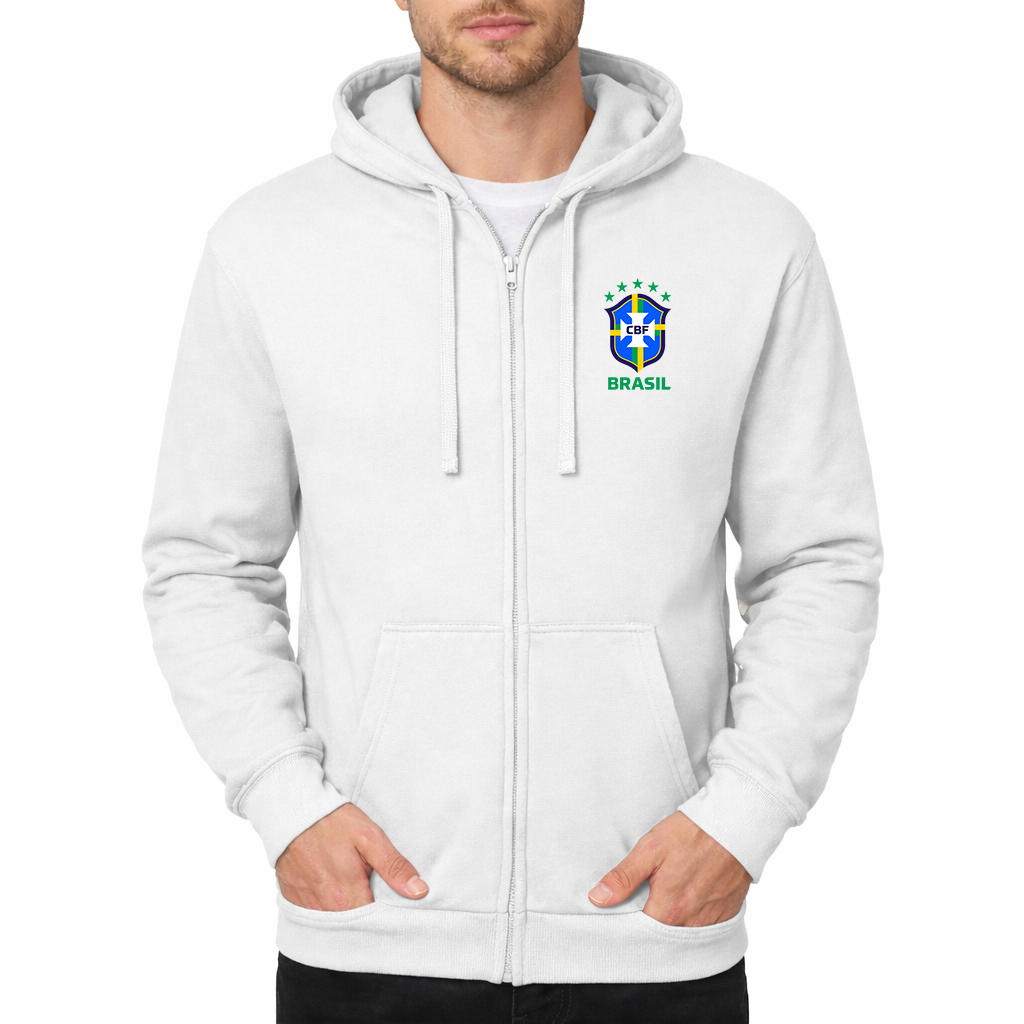 Men's Brasil National Soccer Team Zipper Hoodie