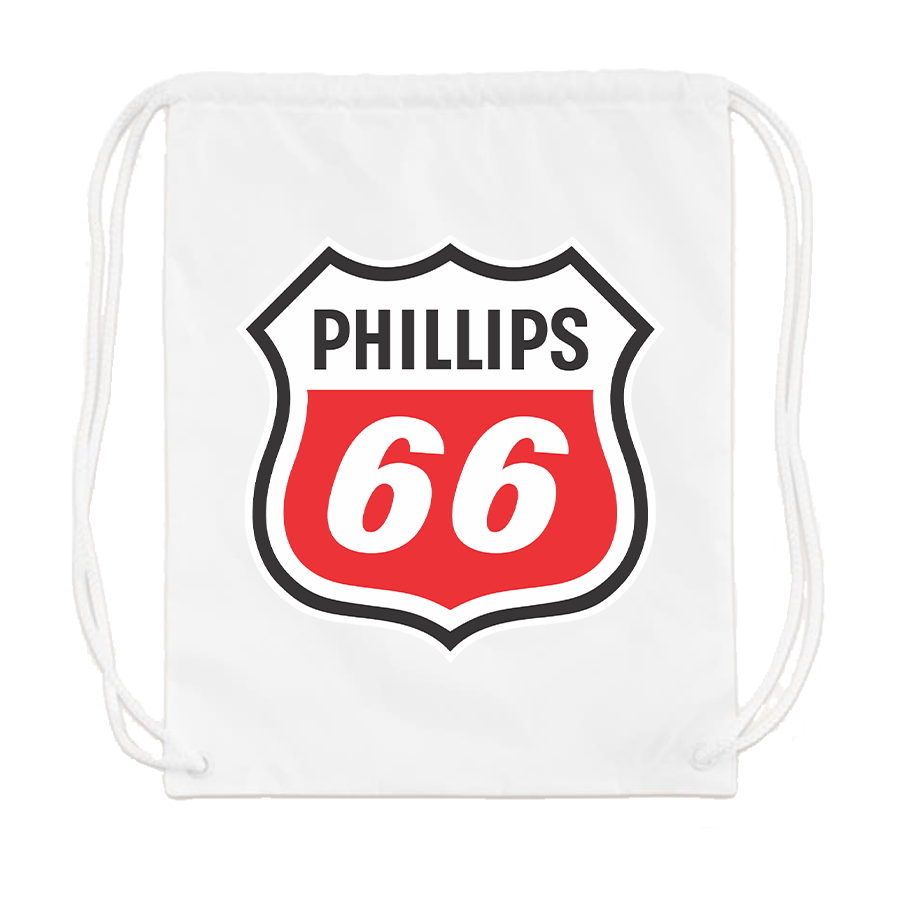 Phillips 66 Gas Station Drawstring Bag