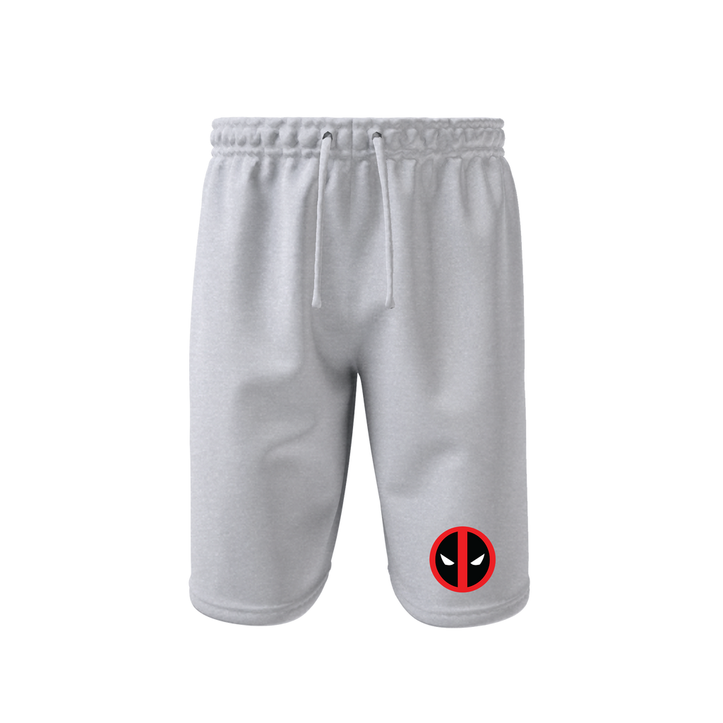 Men's Deadpool Marvel Superhero Athletic Fleece Shorts