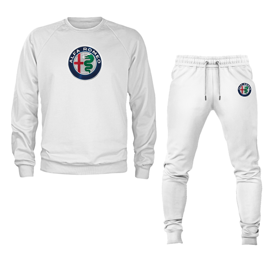 Men's Alfa Romeo Car Crewneck Sweatshirt Joggers Suit