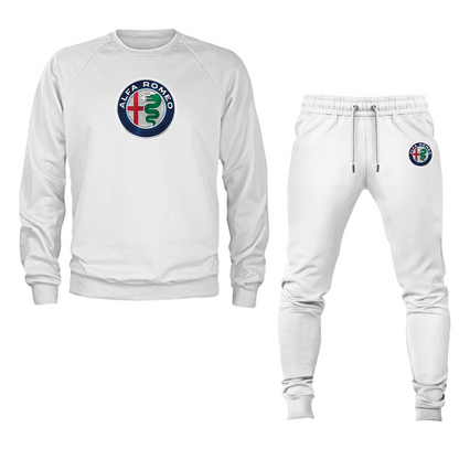 Men's Alfa Romeo Car Crewneck Sweatshirt Joggers Suit