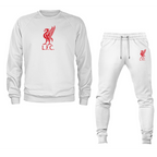 Men's Liverpool L.F.C. Soccer Logo Crewneck Sweatshirt Joggers Suit