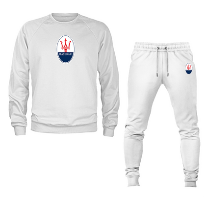 Men’s Maserati Car Crewneck Sweatshirt Joggers Suit