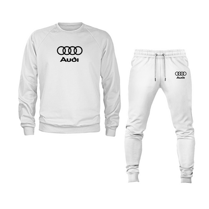 Men's Audi Motorsports Car Crewneck Sweatshirt Joggers Suit