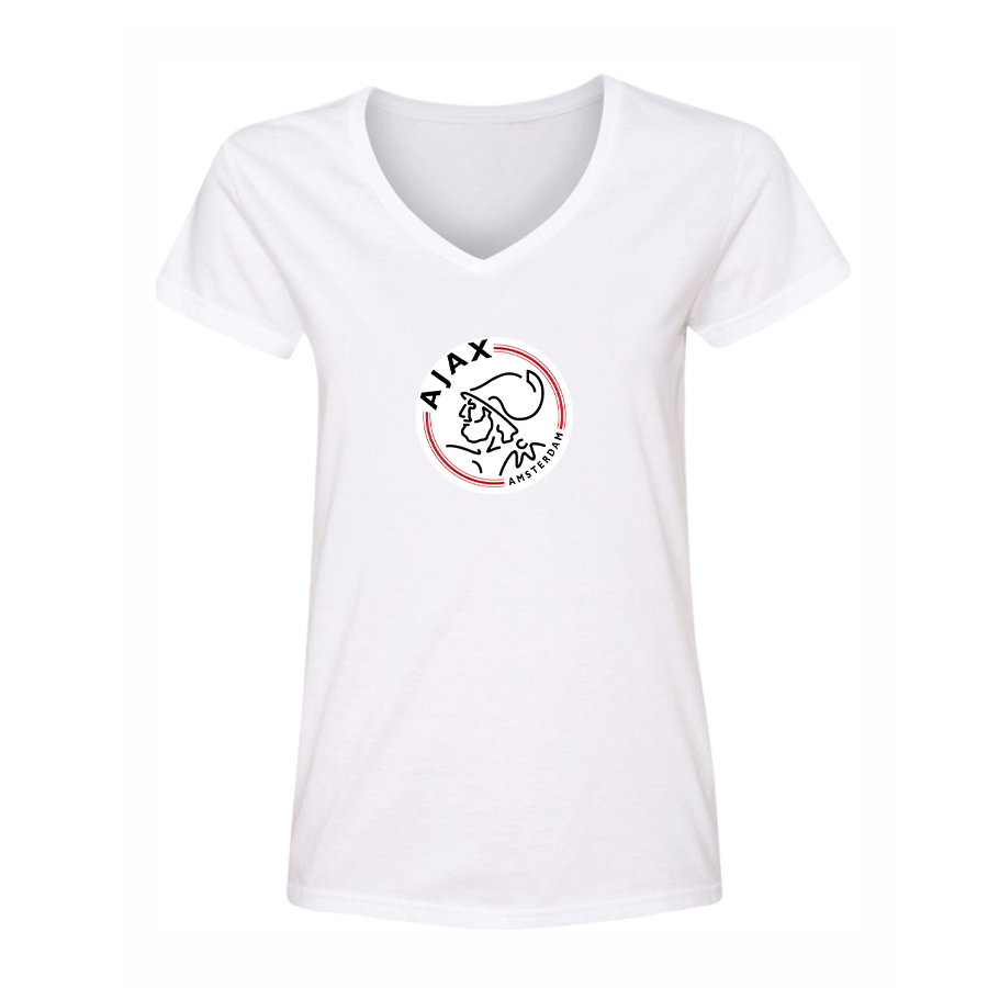 Women's Amsterdamsche FC Ajax V-Neck T-Shirt