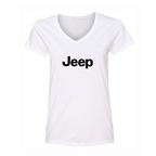Women's Jeep Car V-Neck T-Shirt