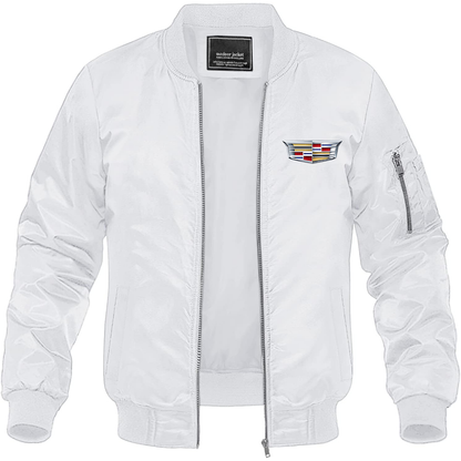 Men’s Cadillac Car Lightweight Bomber Jacket Windbreaker Softshell Varsity Jacket Coat