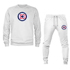Men's Cruz Azul Football Club Crewneck Sweatshirt Joggers Suit