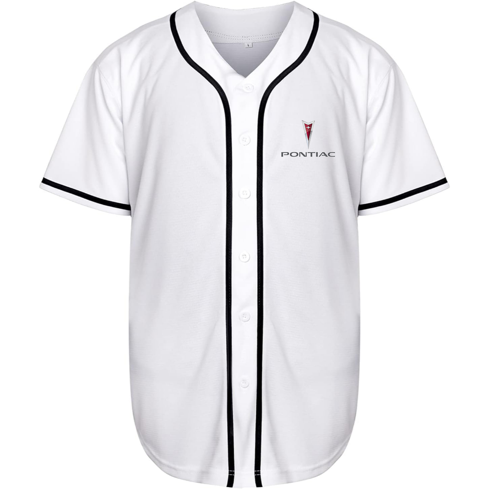 Men’s Pontiac Car Baseball Jersey