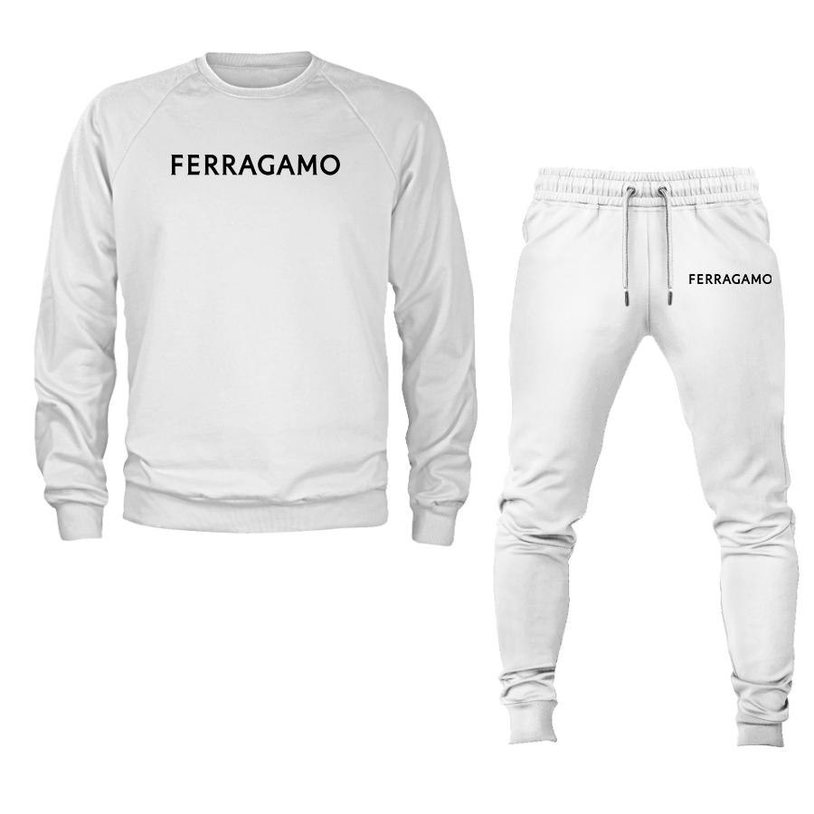 Men's Ferragamo Crewneck Sweatshirt Joggers Suit