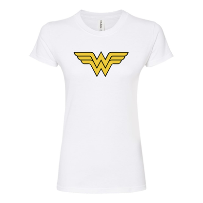 Women's Wonder Woman Superhero Round Neck T-Shirt