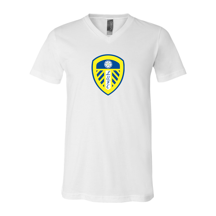 Men’s Leeds United Football Club - BELLA + CANVAS - Jersey V-Neck Tee - 3005