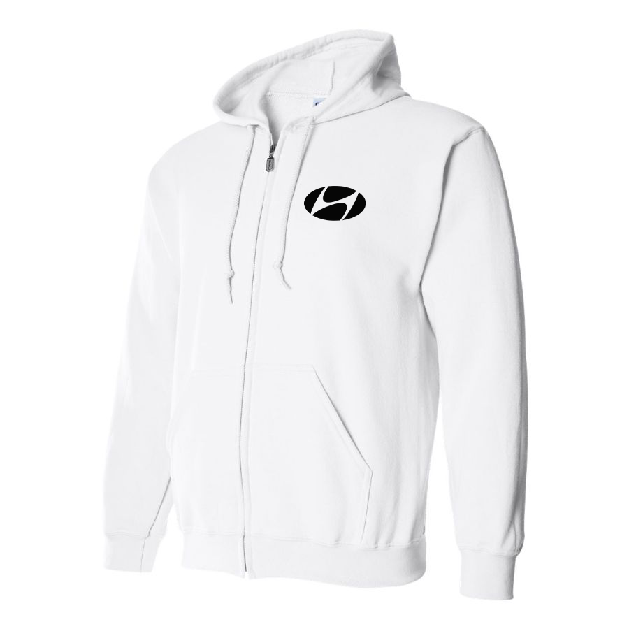 Men's Hyundai New Logo Car  Zipper Hoodie