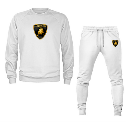 Men’s LamborghiniCar Crewneck Sweatshirt Joggers Suit