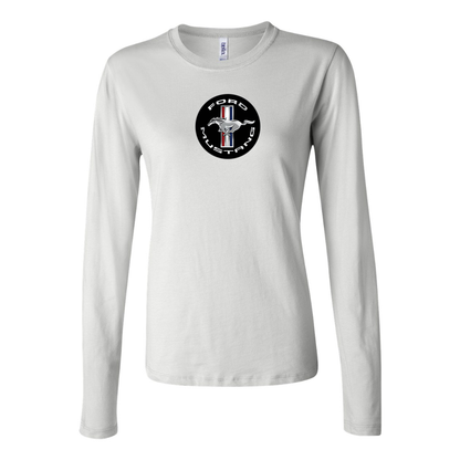 Women's Ford Mustang Motorsport Car Long Sleeve T-Shirt