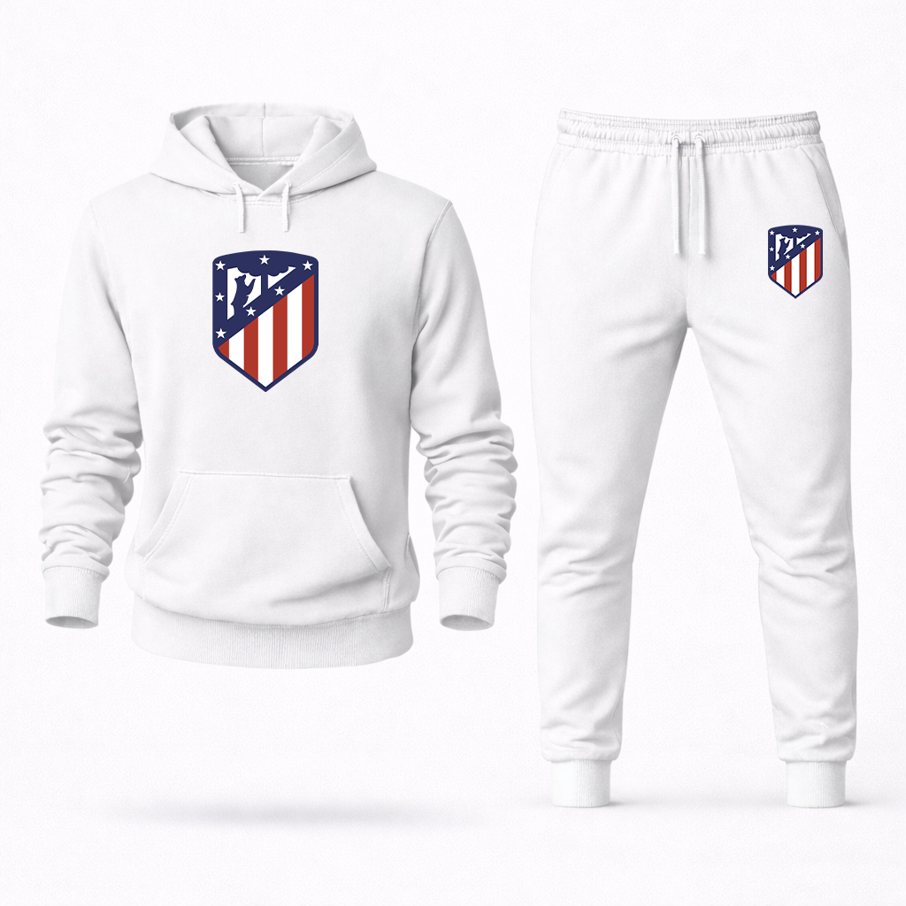 Men's Atletico Madrid FC Logo Hoodie Joggers Set
