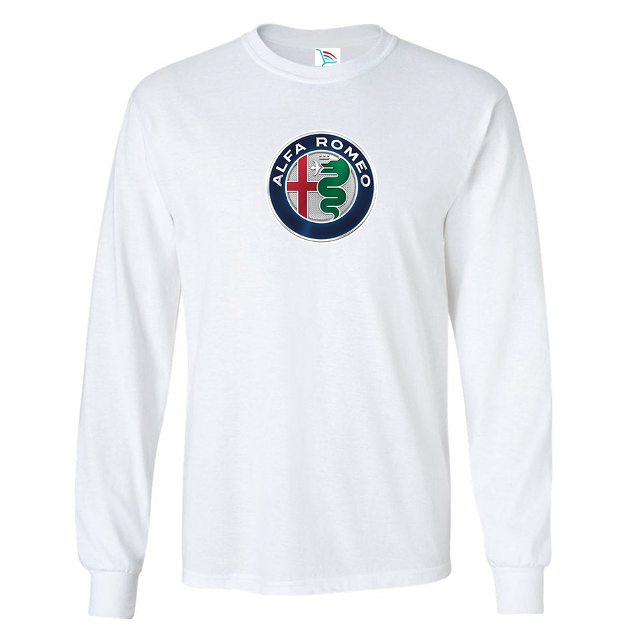 Youth Kids Alfa Romeo Car Long Sleeve T-Shirt