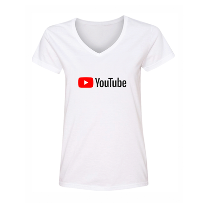 Women's YouTube Social Video Steaming V-Neck T-Shirt