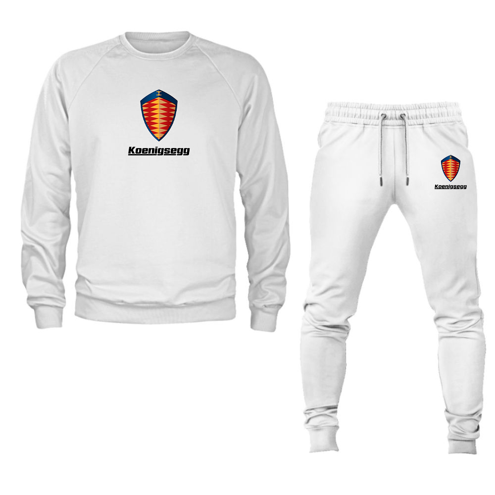 Men’s Koenigsegg Car Crewneck Sweatshirt Joggers Suit