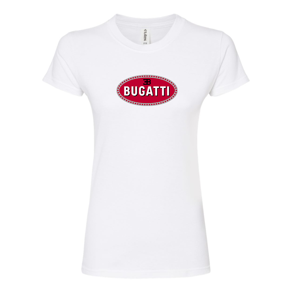 Women’s Bugatti Car Round Neck T-Shirt