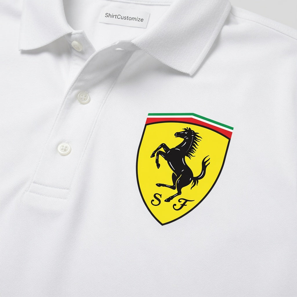 Men’s Ferrari Motorsport Car Dry Blend Polo