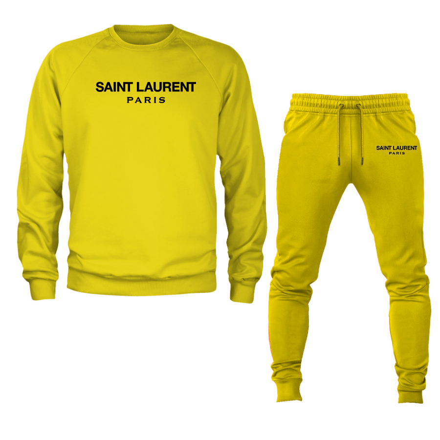 Men's Saint Laurent Crewneck Sweatshirt Joggers Suit