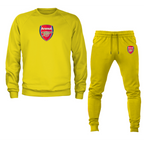 Men's Arsenal Soccer Logo Crewneck Sweatshirt Joggers Suit