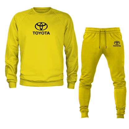 Men’s Toyota Motorsport Car Crewneck Sweatshirt Joggers Suit