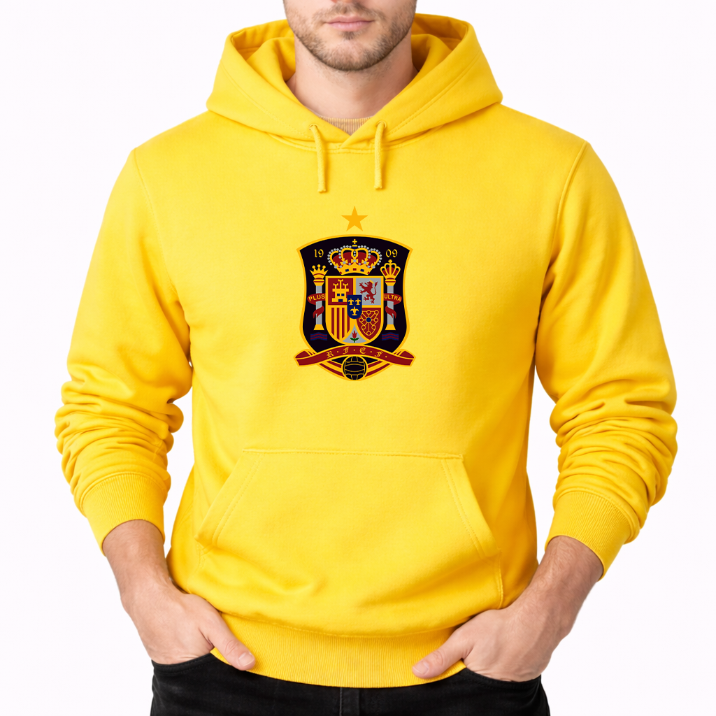 Men's Spain National Soccer Team Pullover Hoodie