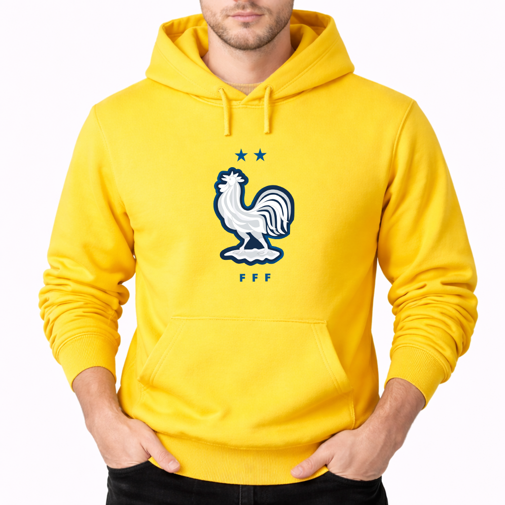 Men's France National Soccer Team Pullover Hoodie