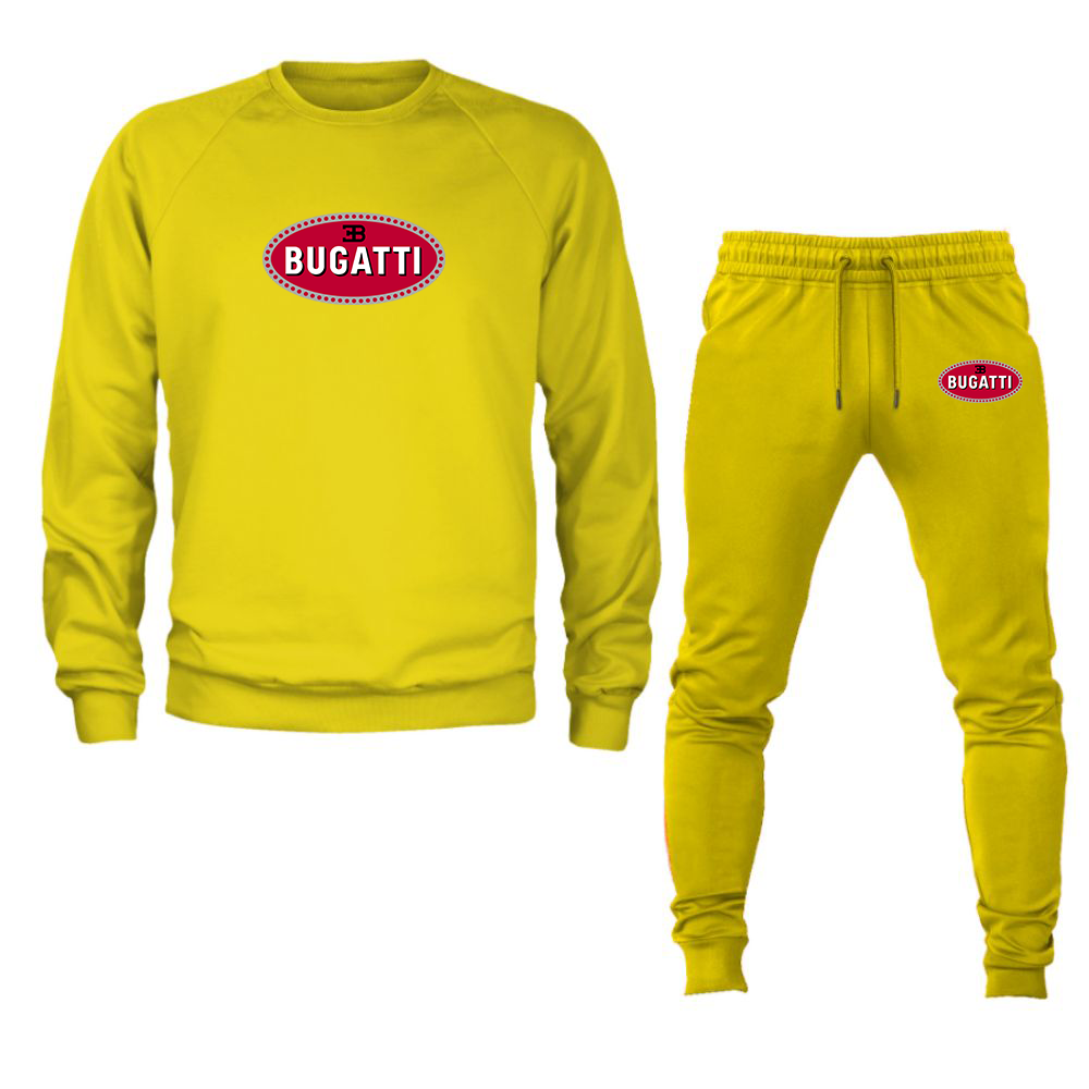 Men’s Bugatti Car Crewneck Sweatshirt Joggers Suit