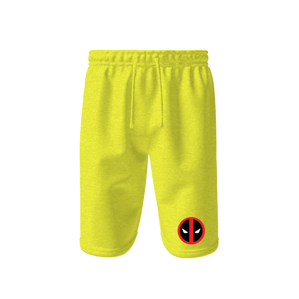 Men's Deadpool Marvel Superhero Athletic Fleece Shorts