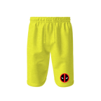 Men's Deadpool Marvel Superhero Athletic Fleece Shorts