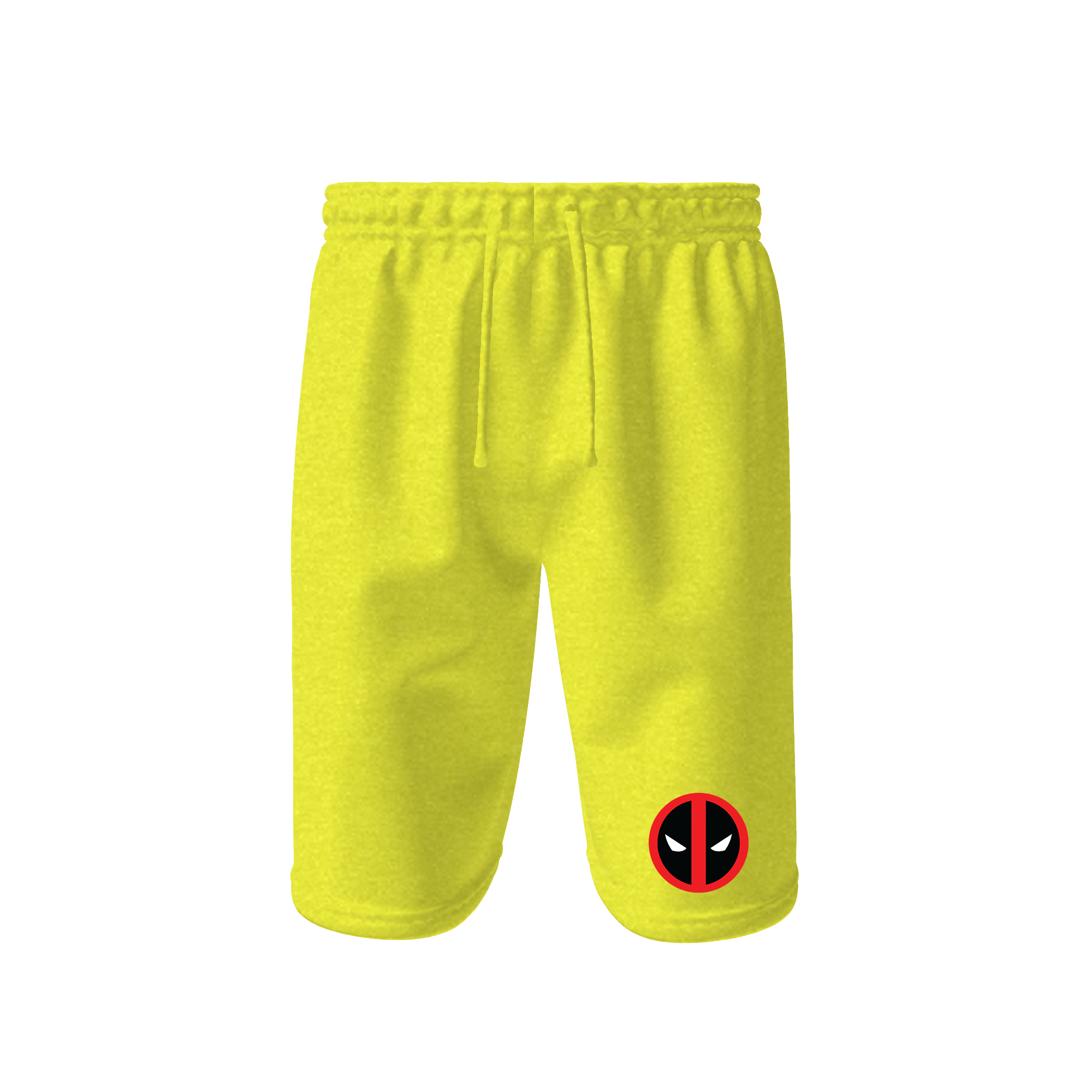 Men's Deadpool Marvel Superhero Athletic Fleece Shorts