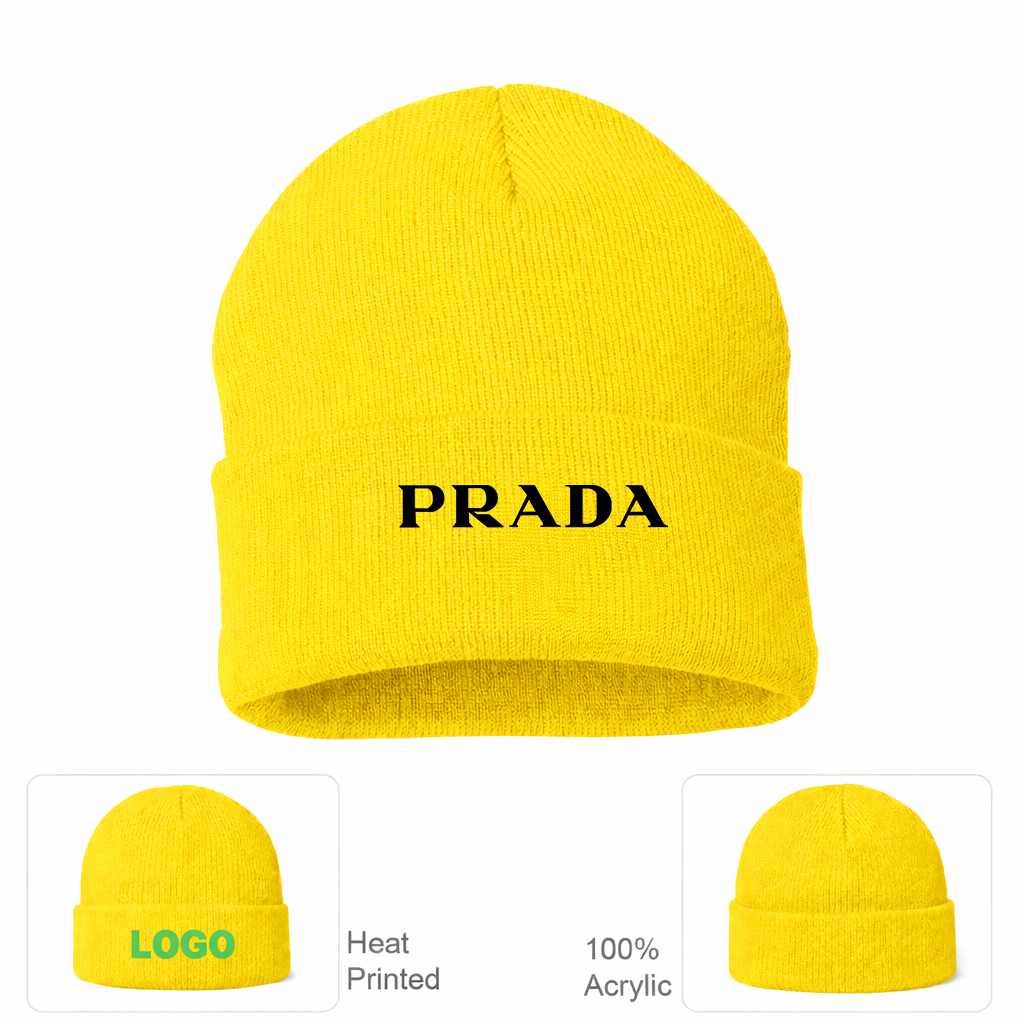 Prada Cuffed Beanie Hat