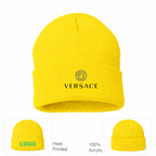 Versace Cuffed Beanie Hat