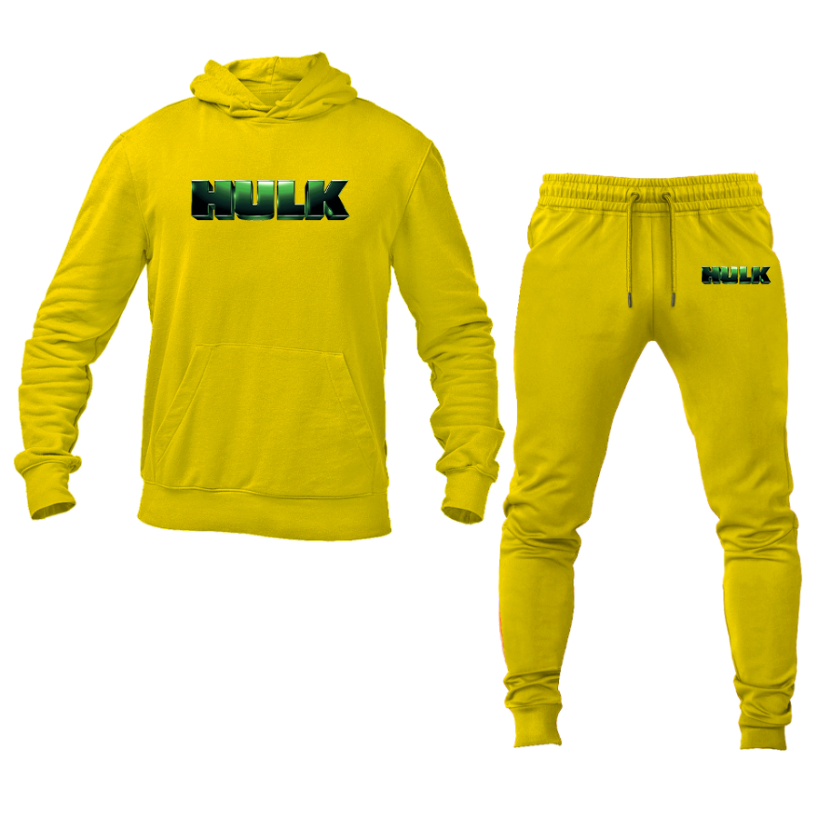 Men's The Hulk Marvel Superhero Hoodie Joggers Set