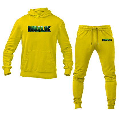 Men's The Hulk Marvel Superhero Hoodie Joggers Set