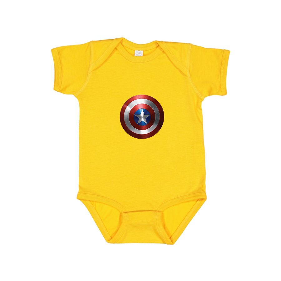 Captain America Superhero Baby Romper Onesie