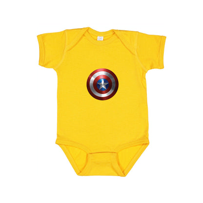 Captain America Superhero Baby Romper Onesie