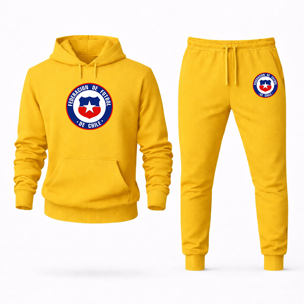 Men's Chile National Soccer Team  Hoodie Joggers Set