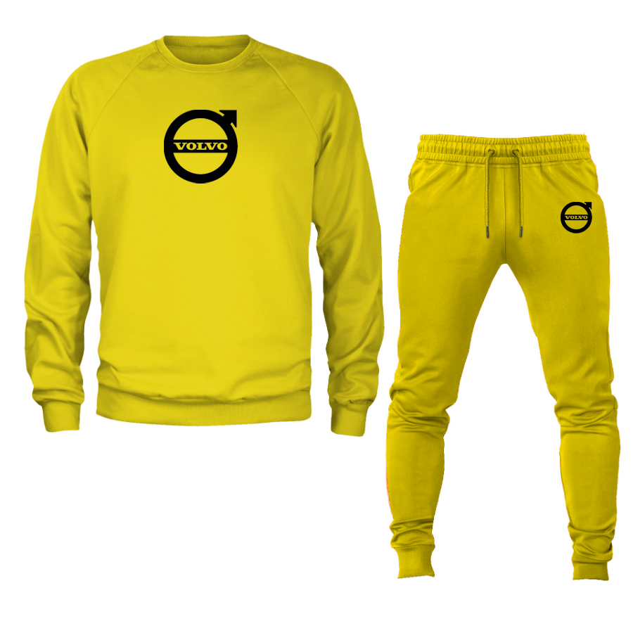 Men’s Volvo Car Crewneck Sweatshirt Joggers Suit