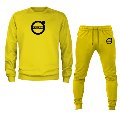 Men’s Volvo Car Crewneck Sweatshirt Joggers Suit